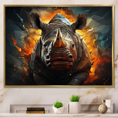 Majestic Rhino II géométrique