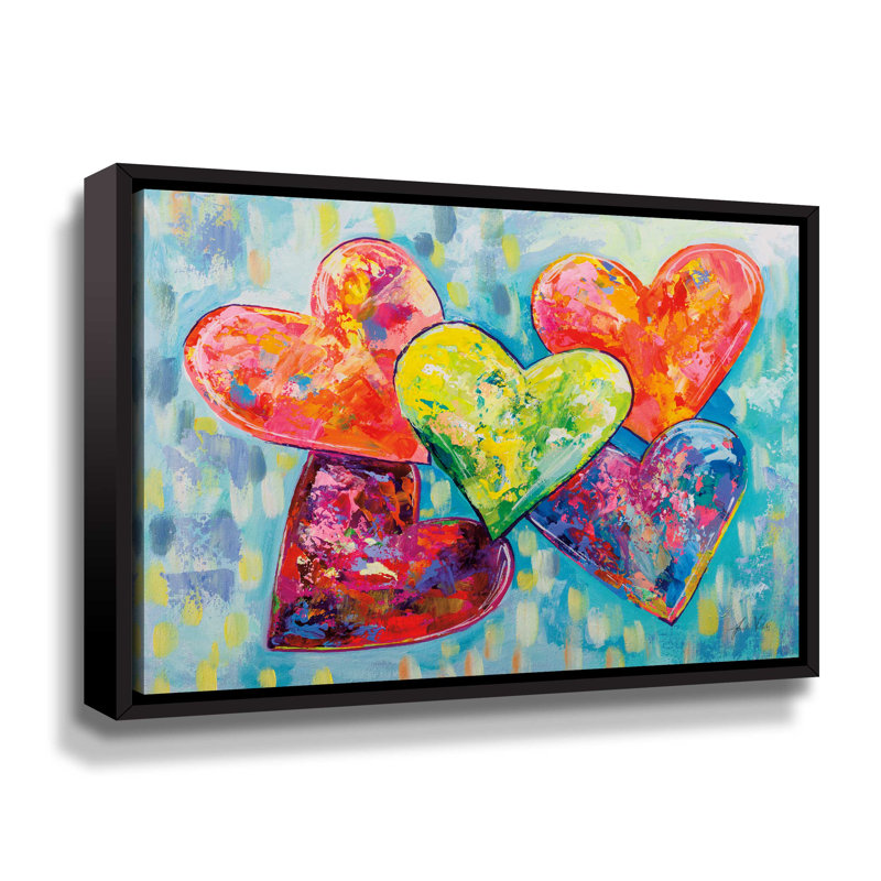 «Lonely Heart», reproduction sur toile, Cadre noir, H 8 po x l 10 po x P 2 po