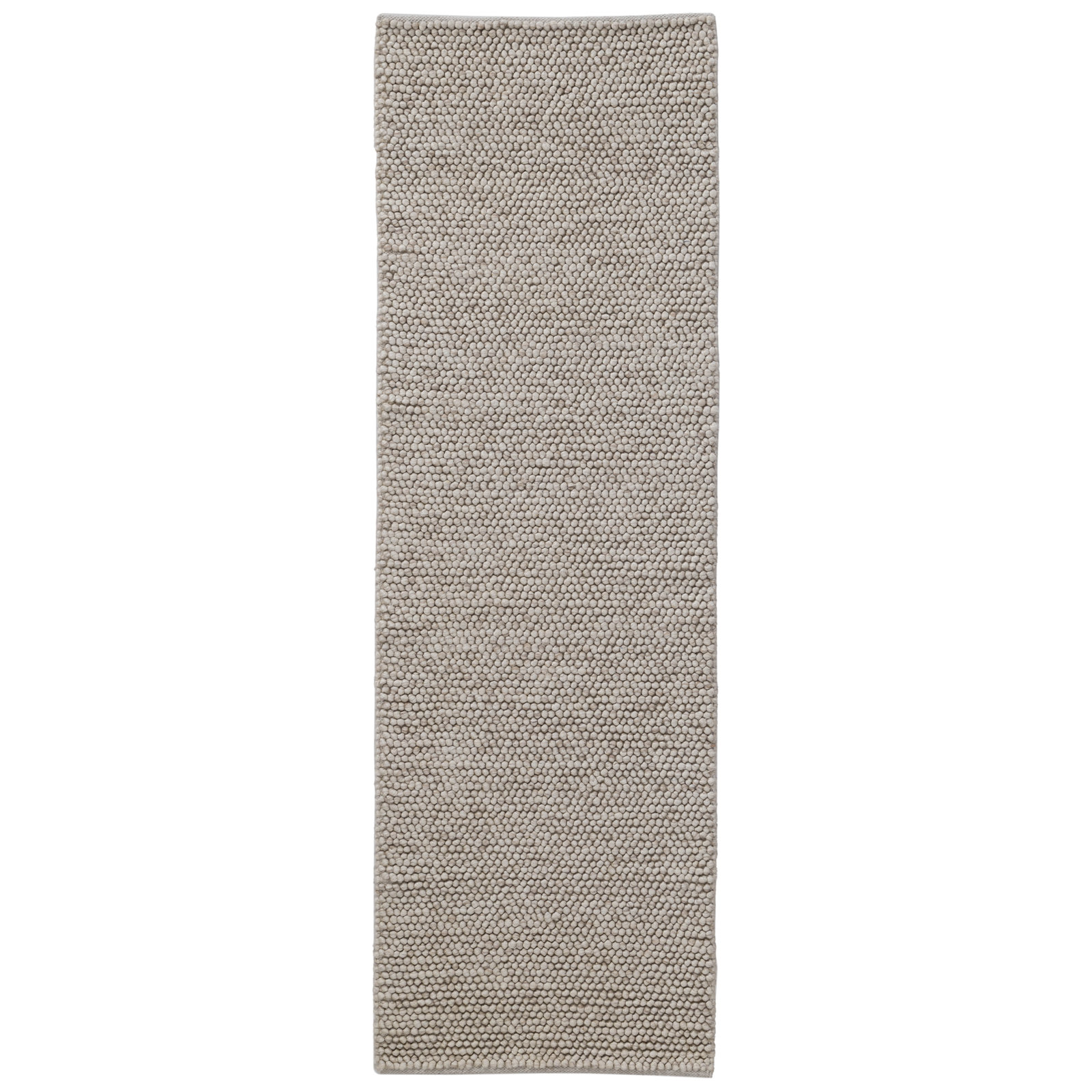 Elida Handwoven Flatweave Wool Area Rug, Runner 2'6" x 8', Beige