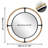 Nautical Round Wall Hanging Decorative Mirror With Rope Coastal Decor Mirror