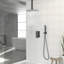 Ensemble de système de douche carré de 10 pouces avec pomme de douche à main-122006102