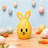 Easter Yellow Egg Bunny Candy Eggshells Open Eggshells Gift Candy Box