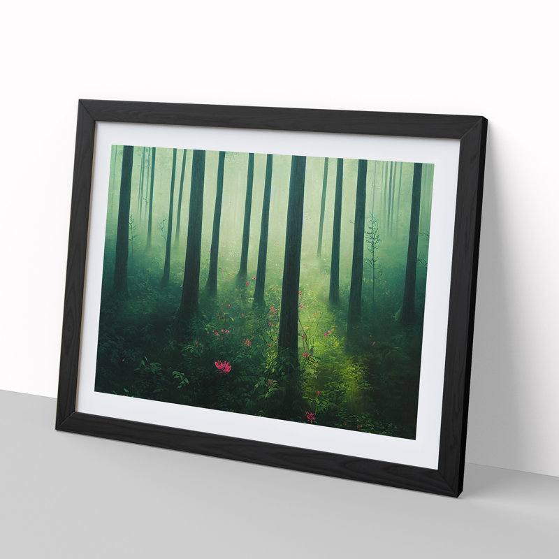 Unbeatable Spring Forest - Framed Print, Black Framed, 46cm H x 64cm W x 2cm D