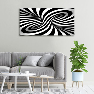 Swirl Abstraction - Wrapped Canvas Print