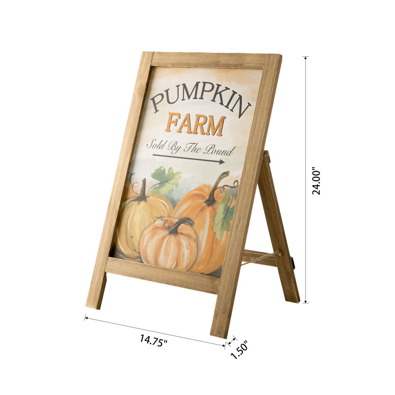 Enseigne de jardin d'automne 24 "H