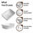 Los Flexi Semi Recessed Vessel Sink, Rectangular Ceramic Drop In Bathroom Sink with Pop-up Drain-108940959-114864878