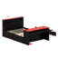Lit de jour fonctionnel avec lit gigogne, bureau intégré, éclairage à DEL et ports USB-1858090689