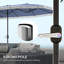 Parasol d'extérieur rectangulaire pour patio