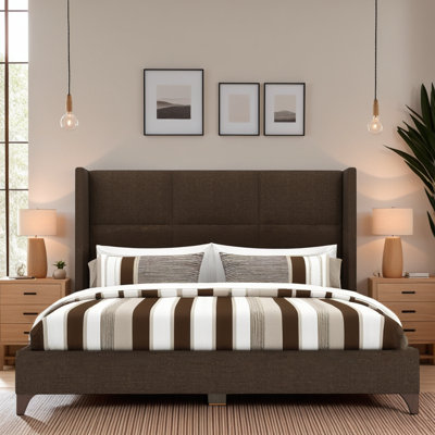 Megan Upholstered Square Bed