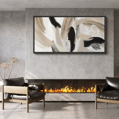Dynamic Brushstrokes Abstract Modern Art