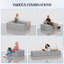 110cm U Sofa Upholstered Cotton Accent Chair