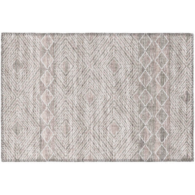Tapis gris / beige Anazco