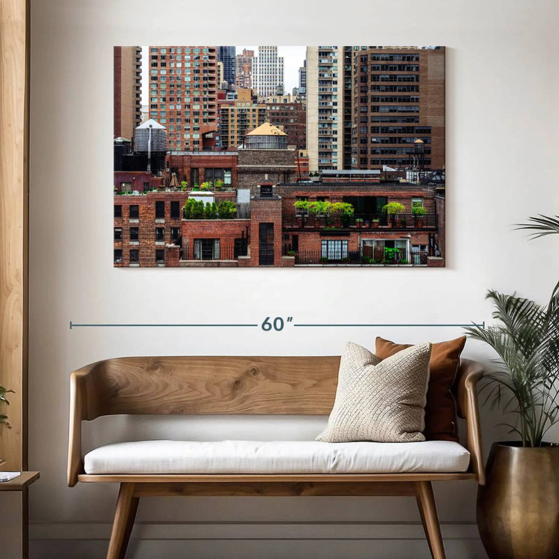 Lilie NYC Rooftop Garden, H 32 po x l 48 po
