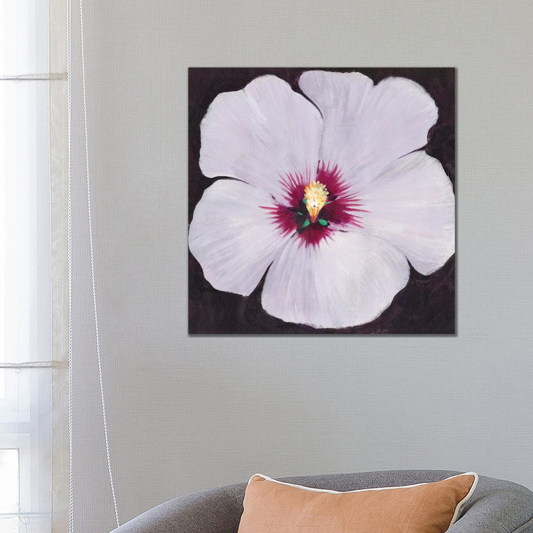 Hibiscus Portrait II von Tim OToole - Galerie-verpackte Leinwand Giclée