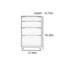 Commode d'appoint en bois simple et moderne