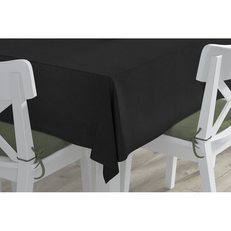 Nappe ronde en polyester Vallejos, 104 po x 60 po, oblong, Anthracite