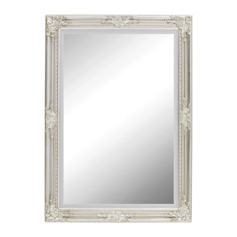 Madeleine Carved Classic Accent Mirror, 74cm H x 104cm W, Silver