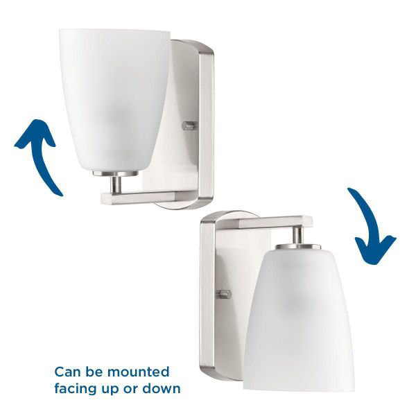 Devi Dimmable Vanity Light, Brushed Nickel