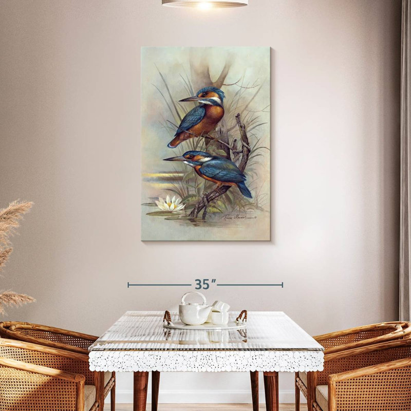 Brampt River Kingfisher, 45" H x 30" W