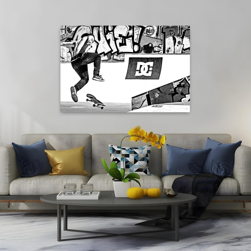 Art contemporain contemporain abstrait, H 40 po x l 60 po