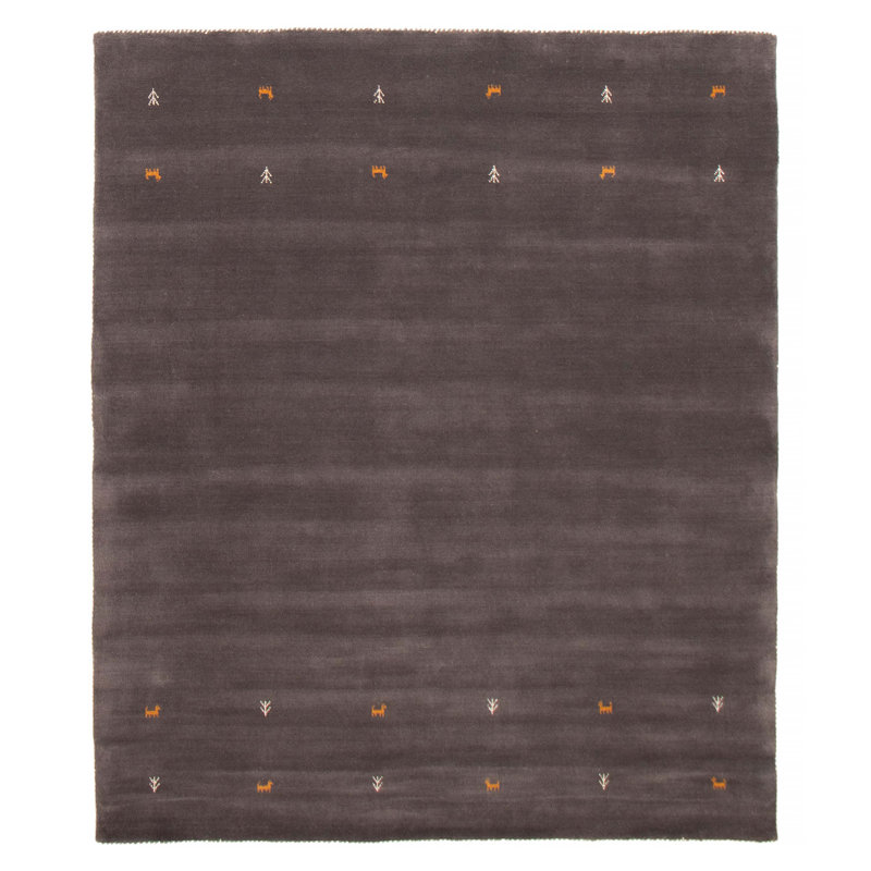 Tapis gris Kashkuli Gabbeh 6 pi 7 po x 9 pi 7 po