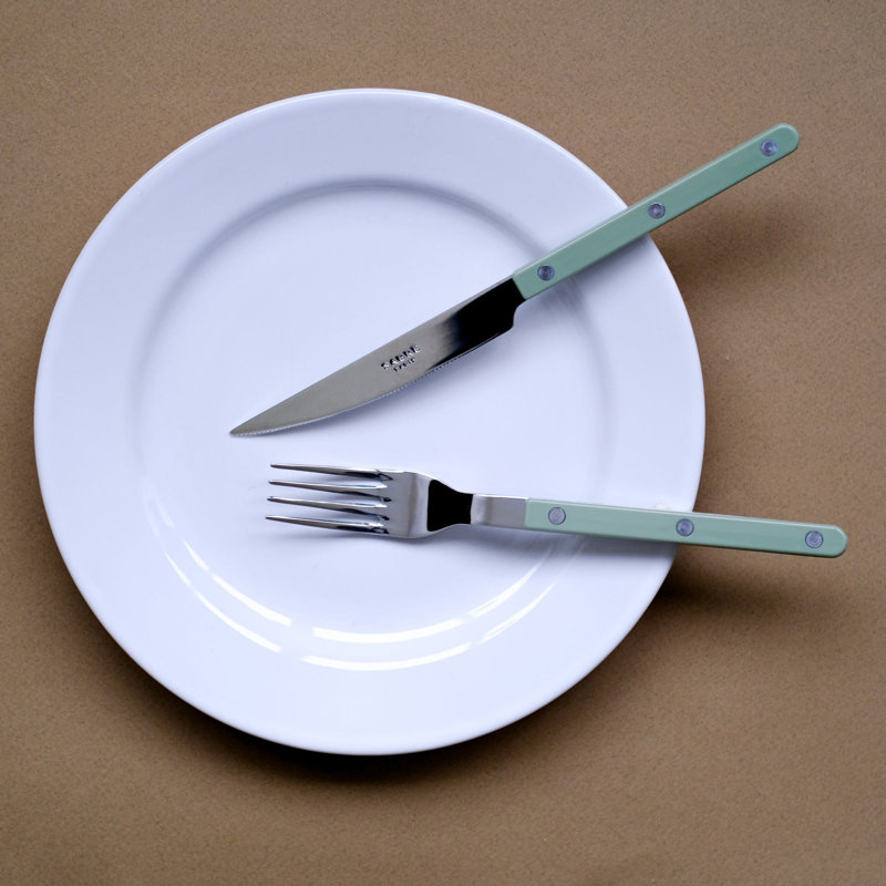 Bistrot Solid 5 - Piece Stainless Steel Flatware Set - Service for 1, Asparagus