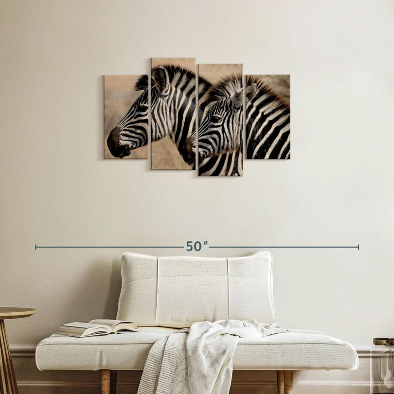 Brampt Zebra Friends, 22'' H x 36'' W