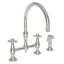 Fairfield Kitchen Bridge Faucet with Side Spray-1260315142
