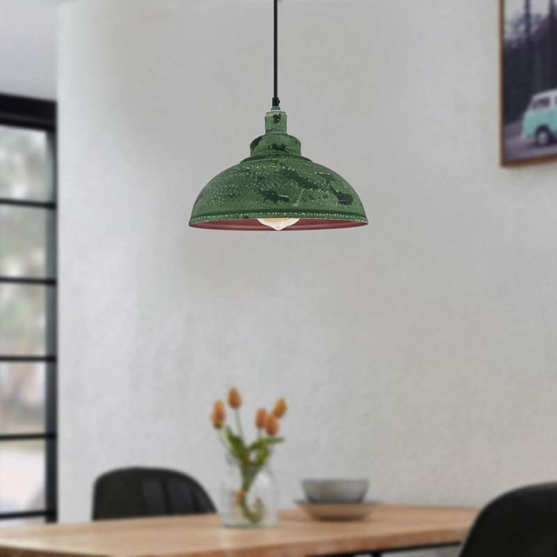 1 - Light Dome Pendant, Army Cama
