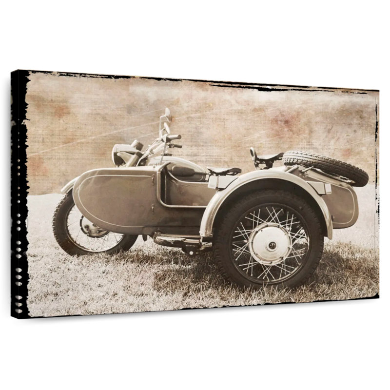 Mehar Ural Motorcycle, 30" H x 45" W