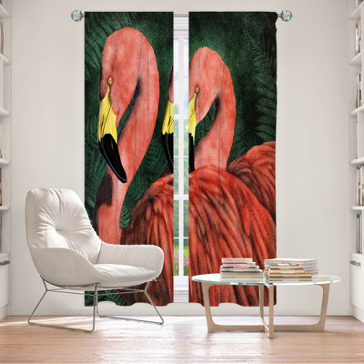 Paire de rideaux obscurcissant en polyester Fayyaz