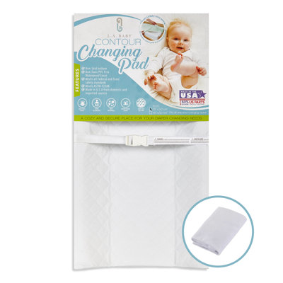 Colusa Combo Pack Waterproof Changing Pad with Fitted Plush Cover