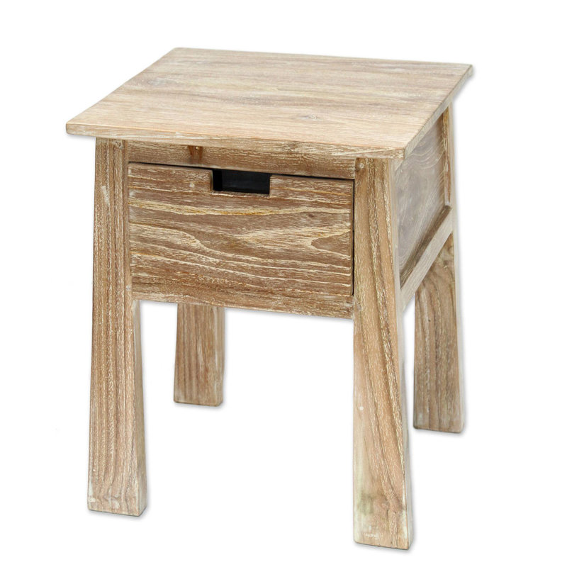 Solid Wood End Table