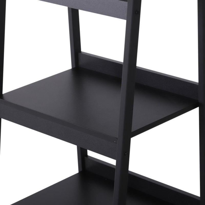 Ensemble de 2 tablettes étagères à 4 niveaux, support d'affichage multifonctionnel, Noir