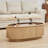 43.3'' W Oval Lift Top Coffee Table With Storage-1058630357