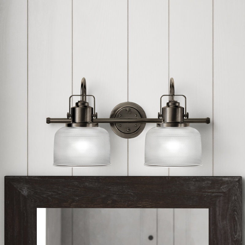 2 - Light Dimmable Vanity Light, Venetian Bronze