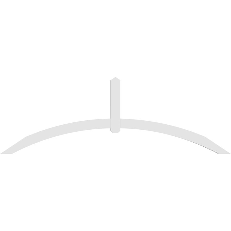 Support pour pignon en PVC Archdale, H 32 po x l 96 po (pas : 8/12), P 2 po x F 4 po