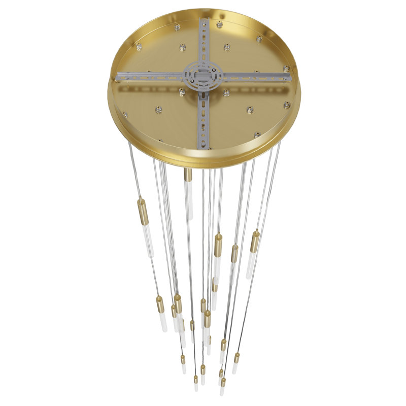 Main St. 21 - Light LED Pendant, Brushed Brass