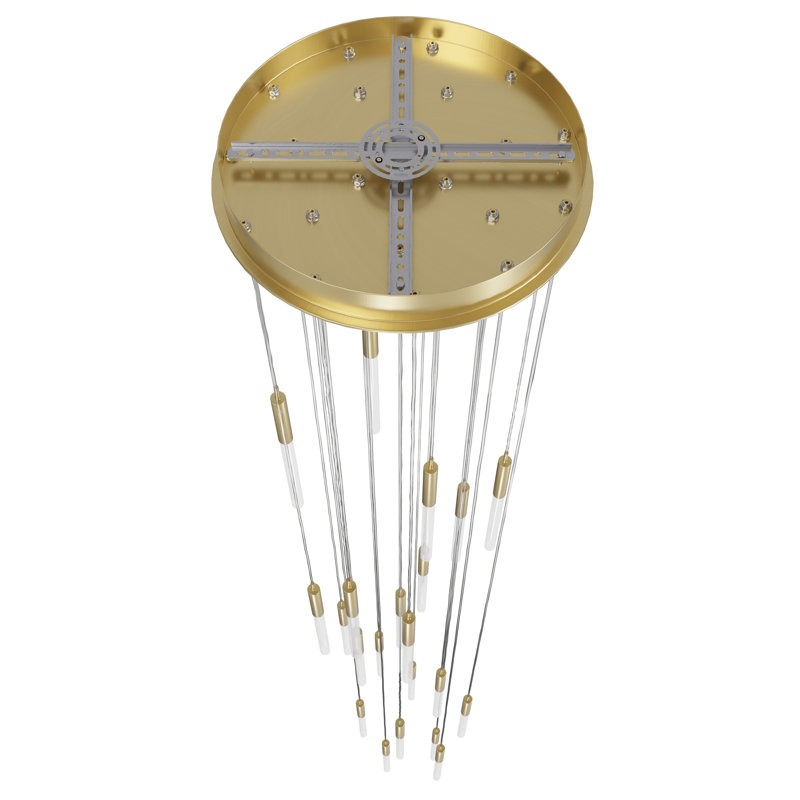 Main St. 21 - Light Pendant, Brushed Brass