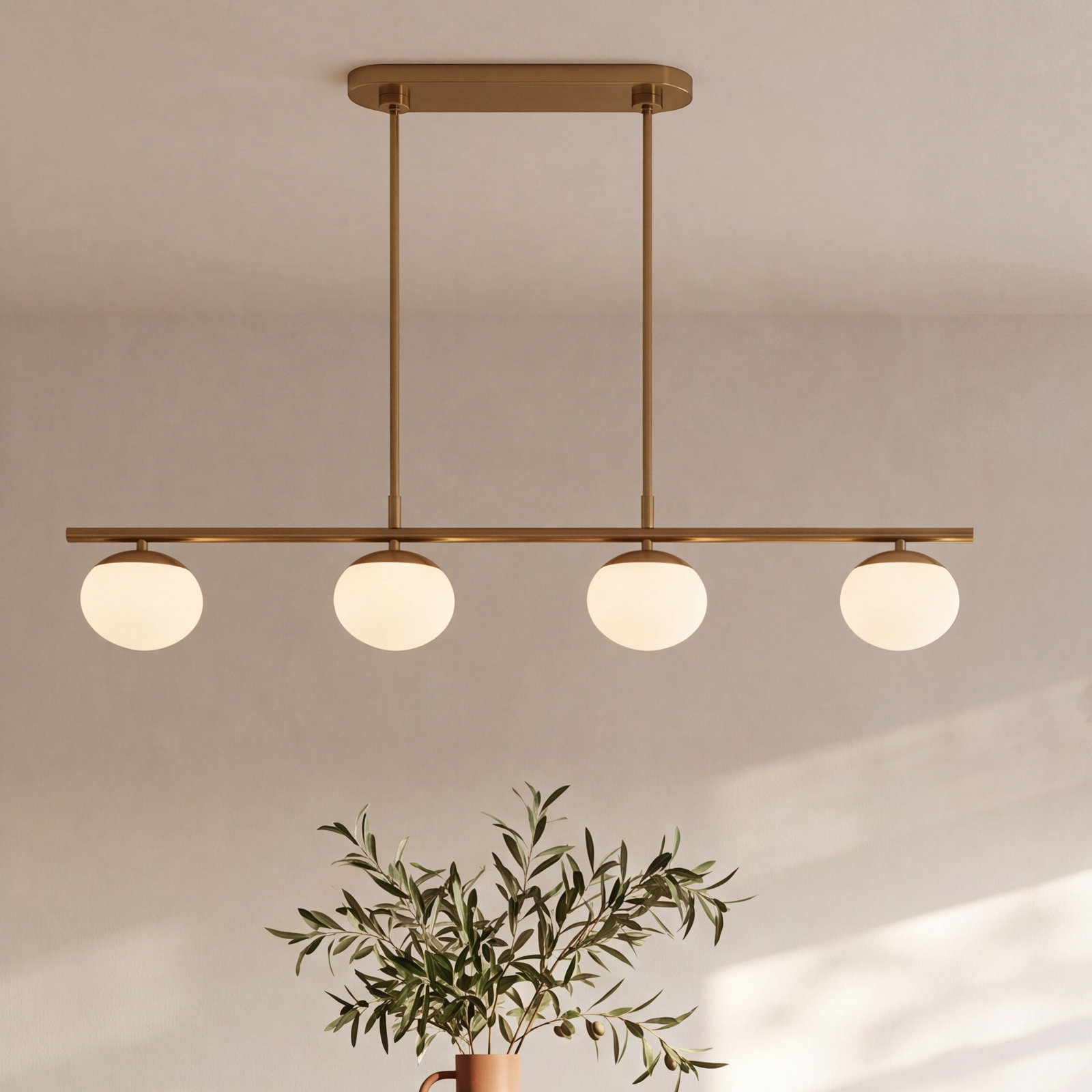 Vibi 4-Light Chandelier, Aged Iron