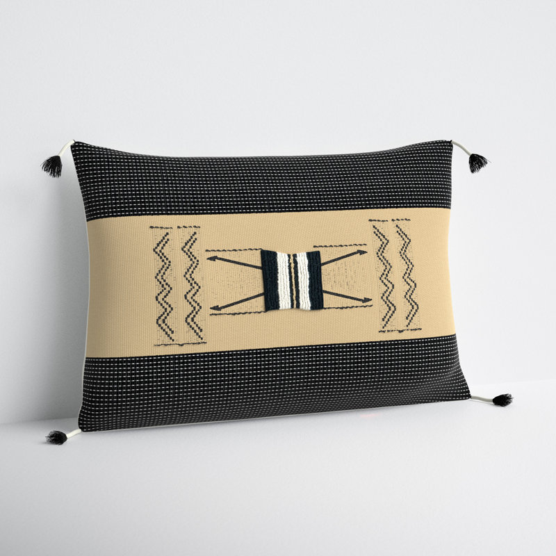 Senna Tassels Cotton Throw Pillow, Pillow Cover Only - No Insert