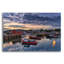 Art mural en verre Breakwater Bay «Dawn In The Harbor» par Rick Berk-567995393