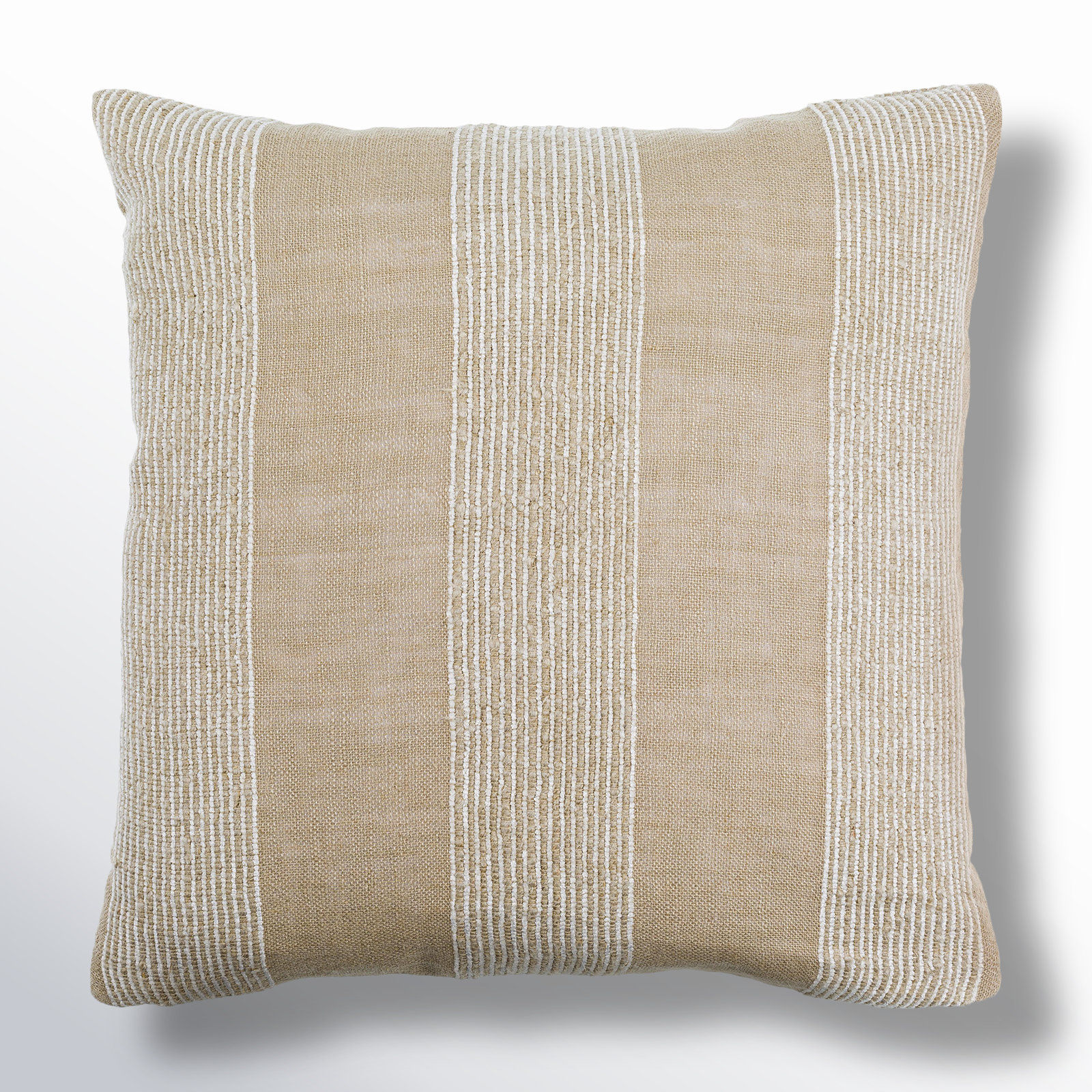 Liliana Striped Linen Throw Pillow, 18" x 18", Pillow Cover Only - No Insert