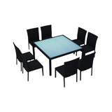 Urbana Outdoor 9 - Piece Dining Set with Cushions