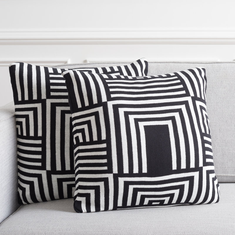 Geometric Reversible Throw Pillow