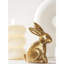 Figurines de lapin doré, décor de lapin en bois, ensemble de 2 petites figurines de lapin de Pâques, décorations de Pâques rétro, décorations de lapin pour la maison, décor de printemps, cadeau