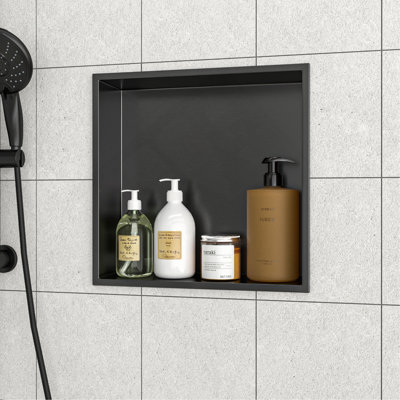 Niche de douche en acier inoxydable 15 po x 15 po