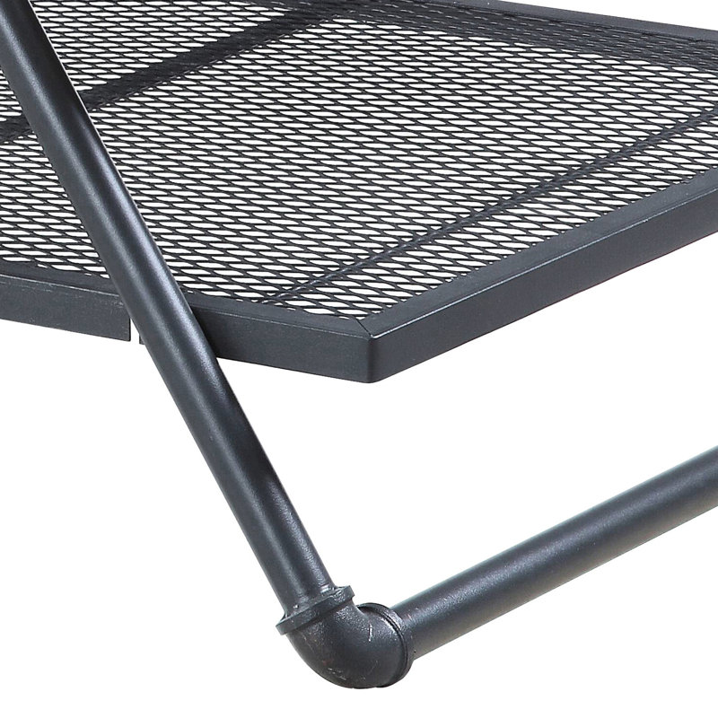 Industrial Rustic Coffee Table With Strong Wood And Metal Construction - Storage Combination Look