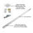 Drawer Slide Center Mount Mono Rail 3/4 Extension Adjustable Length Cadmium Finish