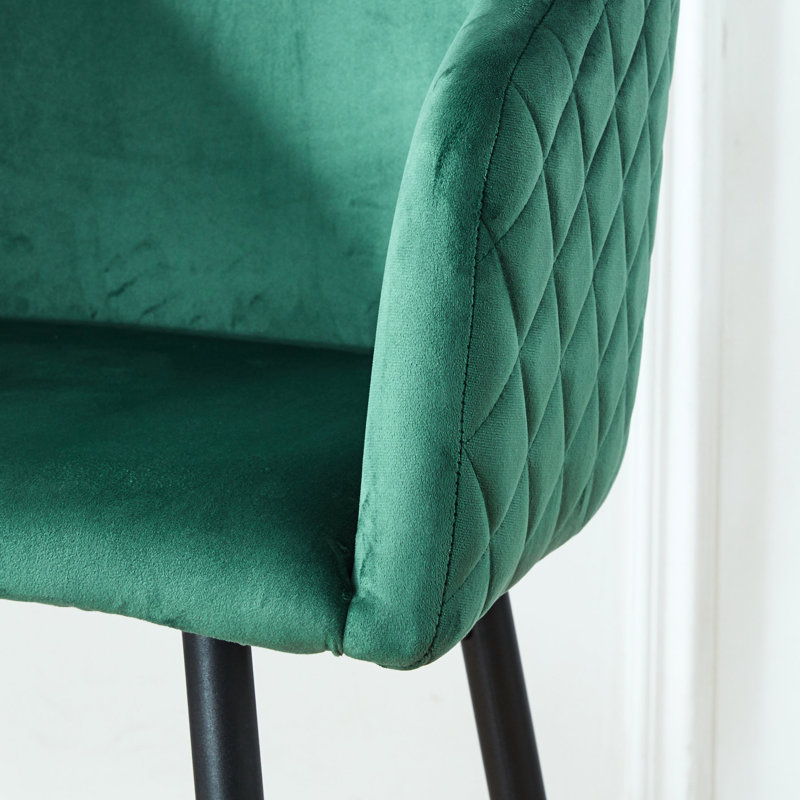 De 2 tabourets de comptoir recouverts de velours, pieds en métal noir pour pub, restaurant, ferme, salon, 2 tabourets de bar, centres de divertissement